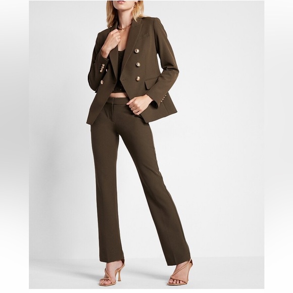 Express Editor Peak Lapel Double Breasted Blazer - Picture 5 of 6